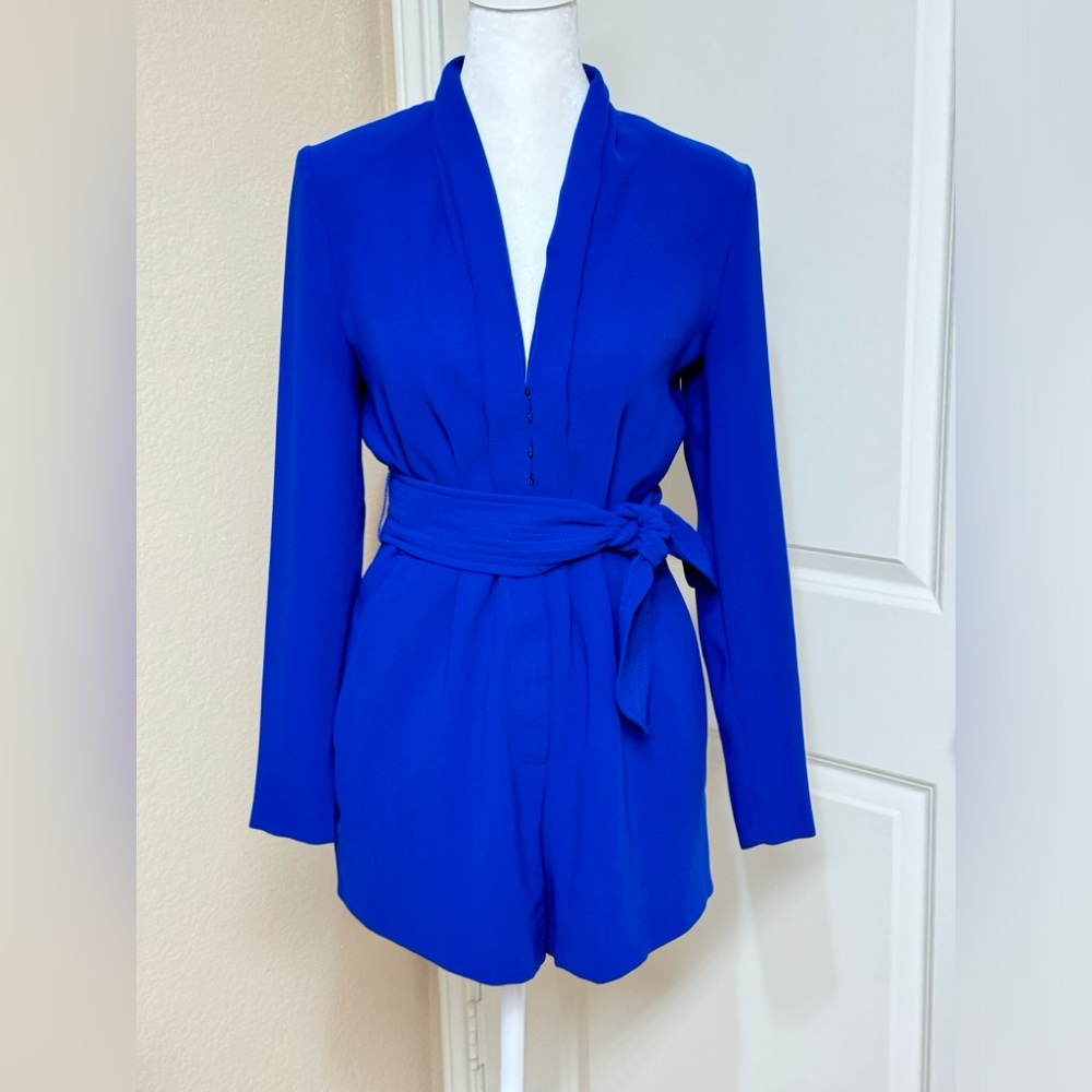 Tarik Ediz Blue Cocktail Dress/Romper